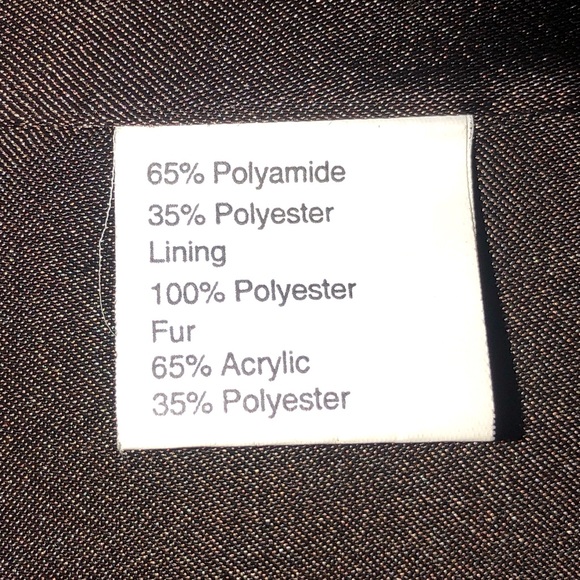 VINTAGE Frenchcoat Paris Iridescent with Faux Fur Collar Coat - Picture 8 of 12